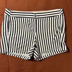 J. Crew Striped Navy and White Women's Shorts
